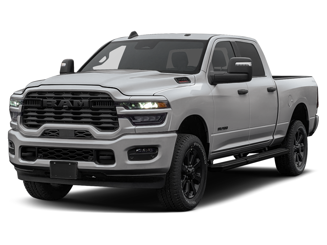 2026 RAM Ram 2500 RAM 2500 BIG HORN CREW CAB 4X4 6'4' BOX in Silver-Zynith Exterior Paint — front three-quarter view