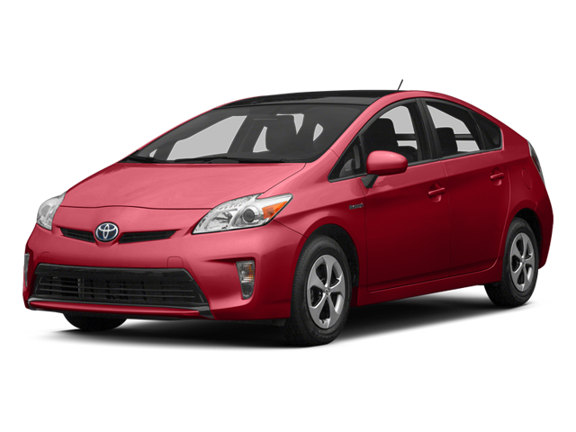 2013 Toyota Prius Three in Barcelona Red Metallic — front three-quarter view