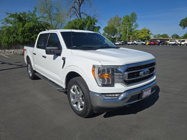 2022 Ford F-150 XLT in White — front three-quarter view