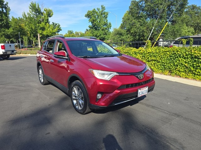 2018 Toyota RAV4 Limited in Red — front three-quarter view