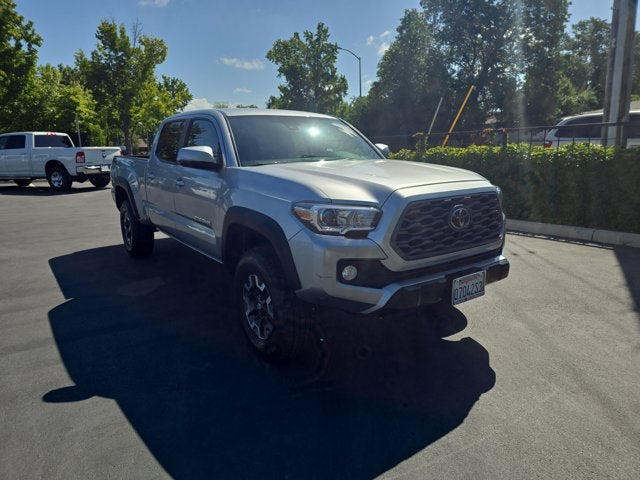2023 Toyota Tacoma TRD Off Road in Celestial Silver Metallic — front three-quarter view