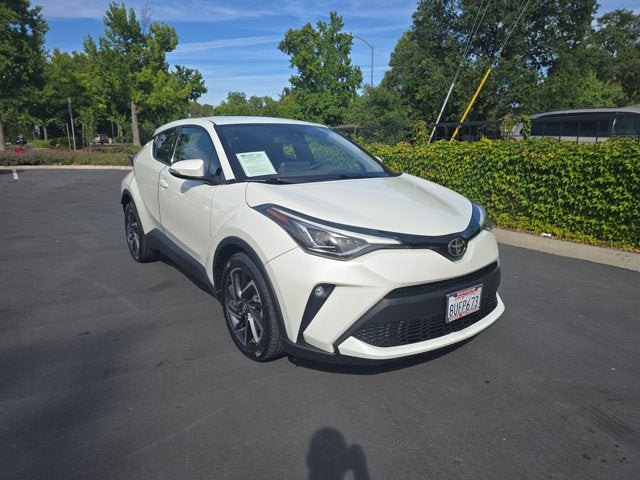 2020 Toyota C-HR Limited in Blizzard Pearl — front three-quarter view