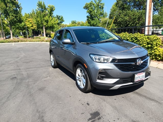 2022 Buick Encore GX FWD Preferred in Satin Steel Metallic — front three-quarter view